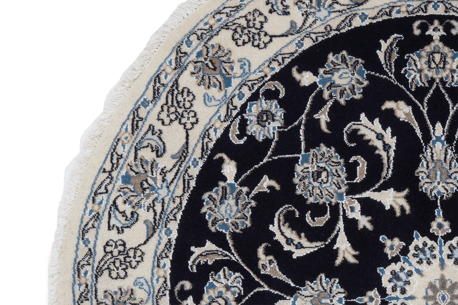 Nain — Hand-knotted, 142x142 cm, Blue, 100% Virgin Wool | View 3