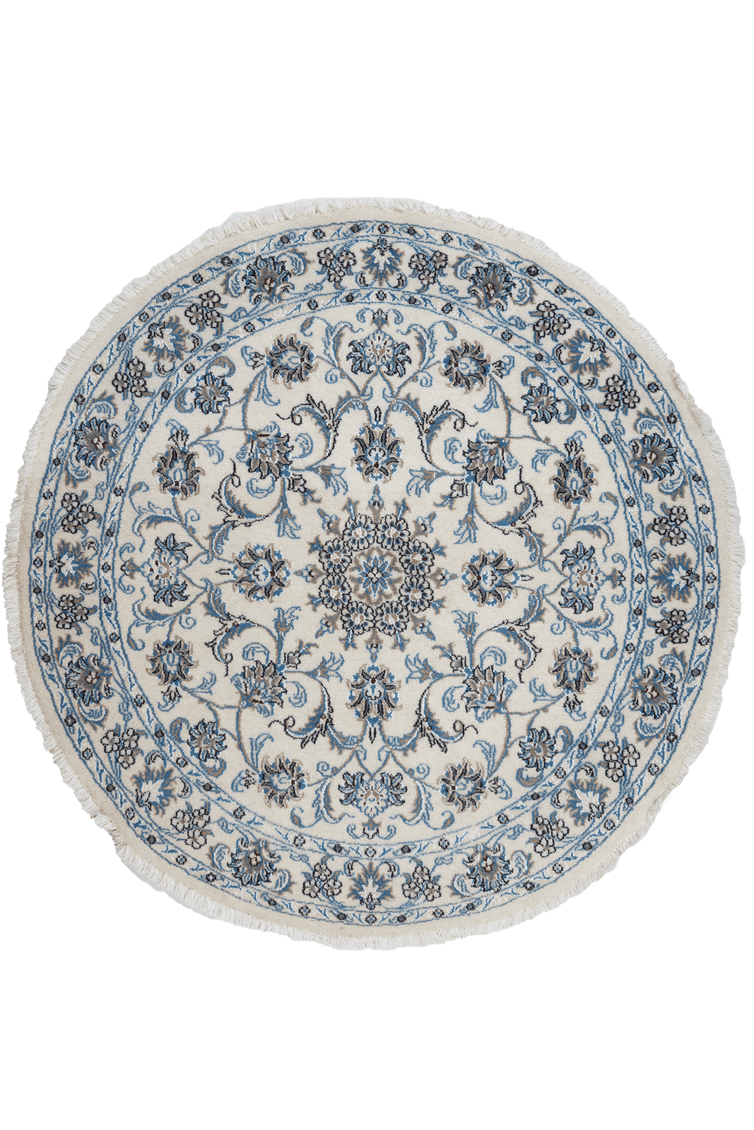 Nain — Hand-knotted, 138x138 cm, Beige, 100% Virgin Wool | Main view