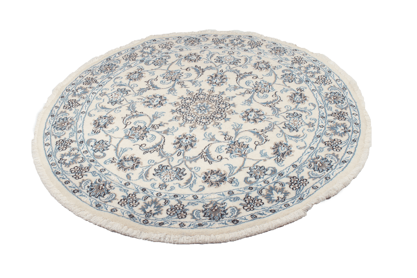Nain — Hand-knotted, 138x138 cm, Beige, 100% Virgin Wool | View 4