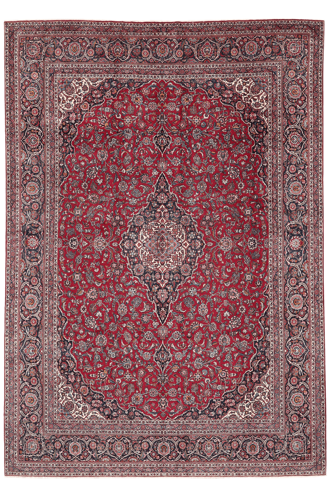 Kashan — Hand-knotted, 339x493 cm, 100% Virgin Wool | Main view
