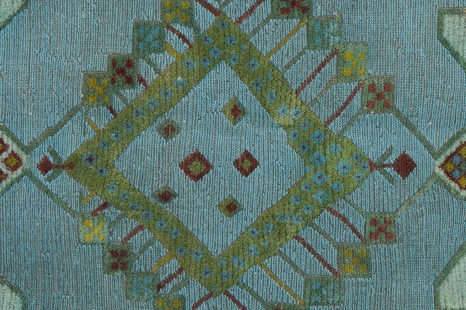 Kelim Belutch — Handmade, 209x245 cm, Blue, 100% Virgin Wool | View 5