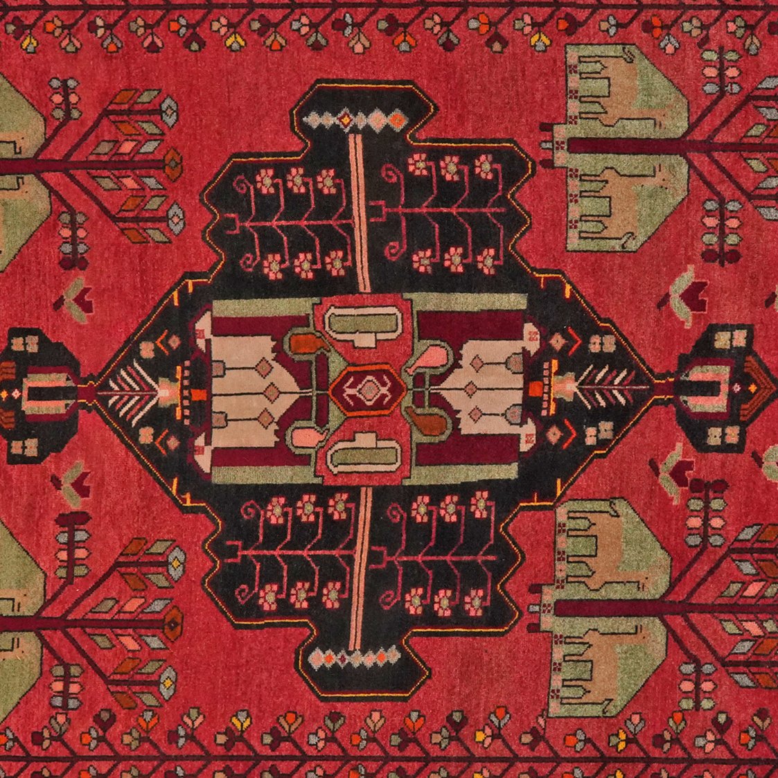 Kordibaf — Hand-knotted, 217x332 cm, Red, 100% Virgin Wool | View 4