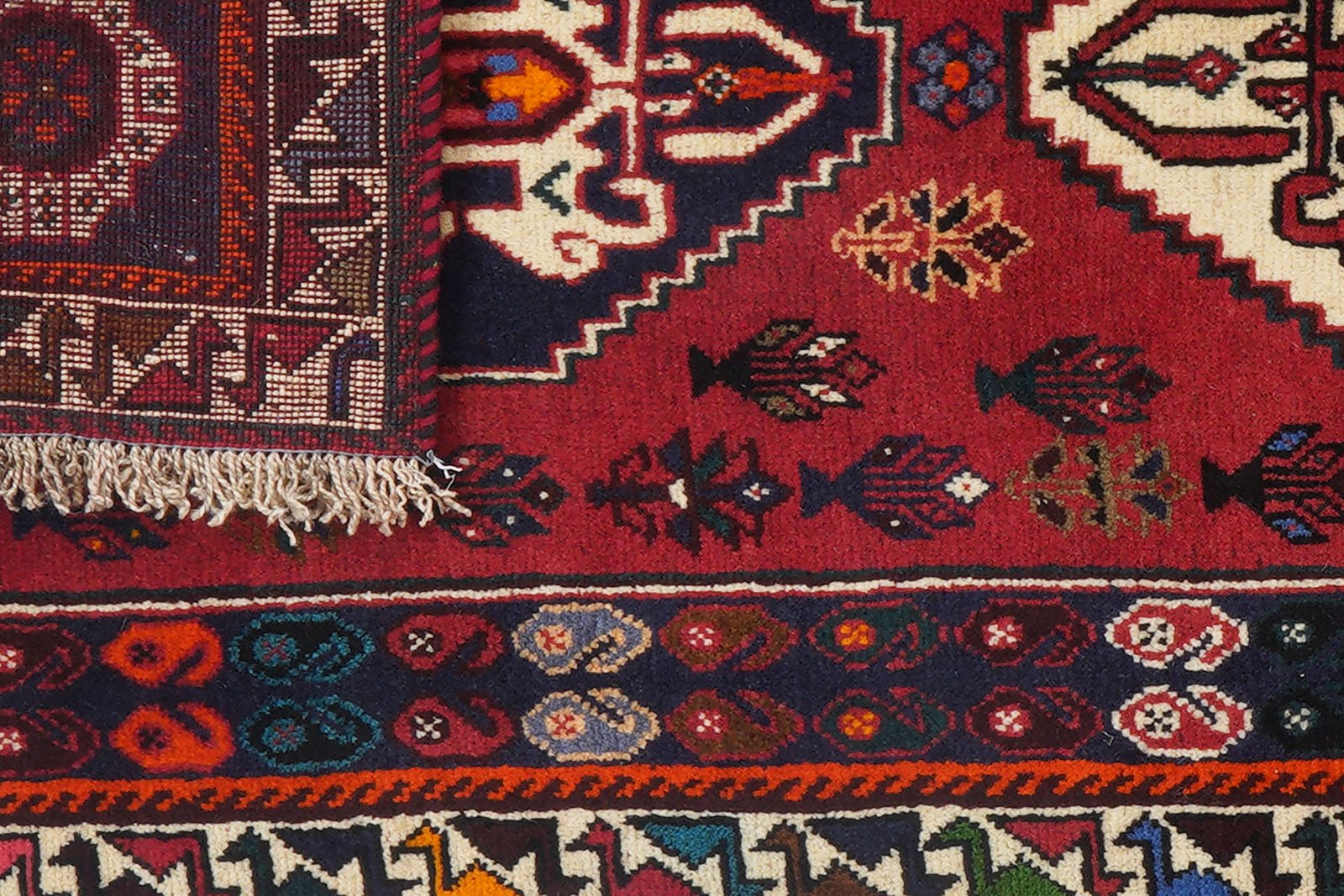 Gashgai — Hand-knotted, 79x198 cm, Red, 100% Virgin Wool | View 7