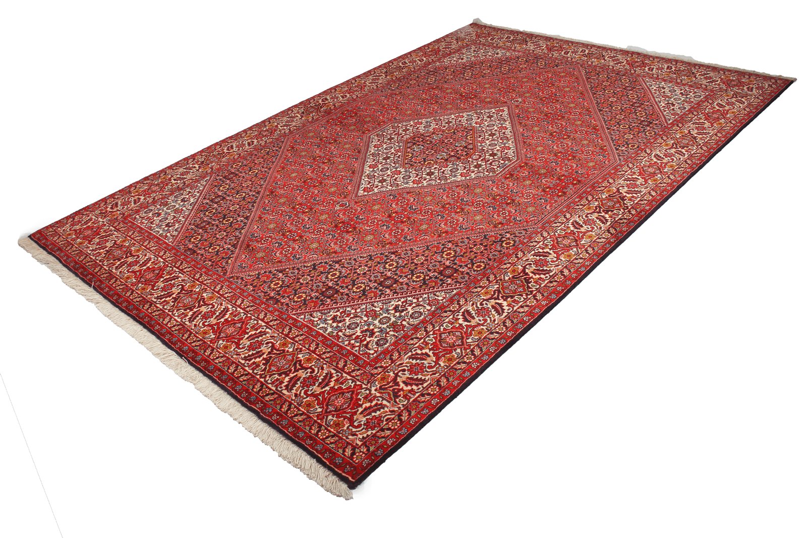 Bidjar Zandjan — Hand-knotted, 198x295 cm, Red, 100% Virgin Wool | View 4