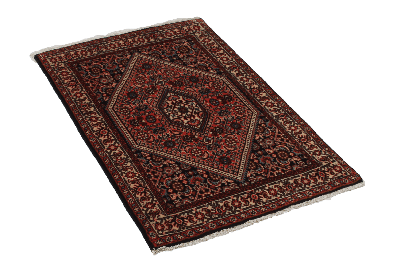 Bidjar Zandjan — Hand-knotted, 68x104 cm, Red, 100% Virgin Wool | View 4