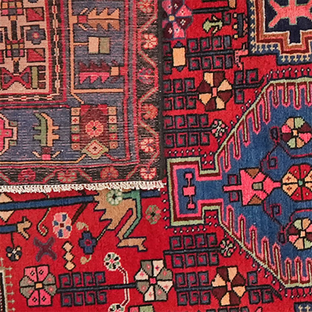 Nahavand — Hand-knotted, 152x239 cm, Red, 100% Virgin Wool | View 6
