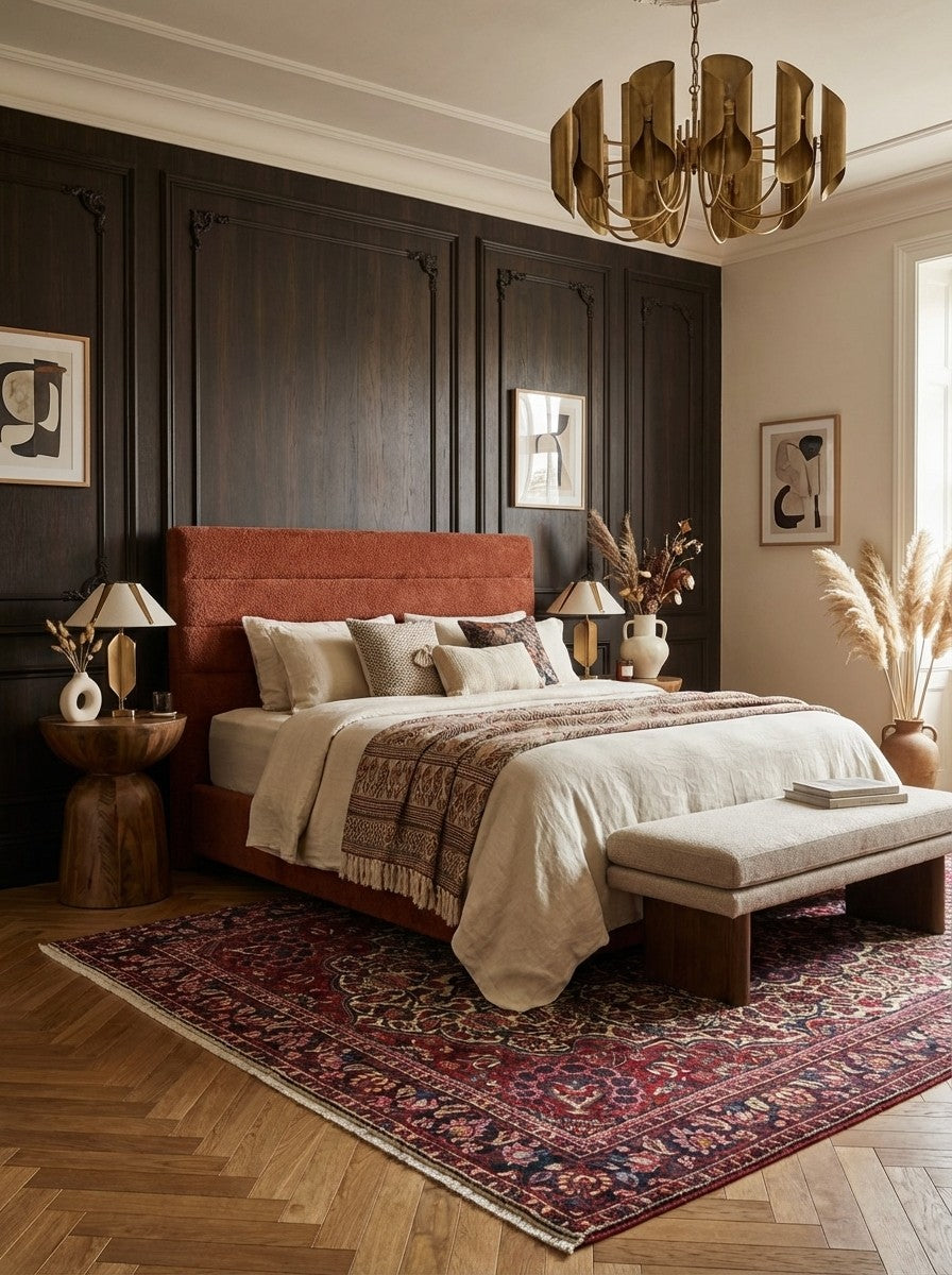 Bakhtiar — Hand-knotted, 209x303 cm, Beige, 100% Virgin Wool | Back view