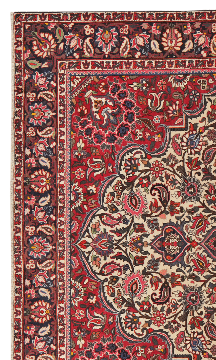 Bakhtiar — Hand-knotted, 209x303 cm, Beige, 100% Virgin Wool | View 3