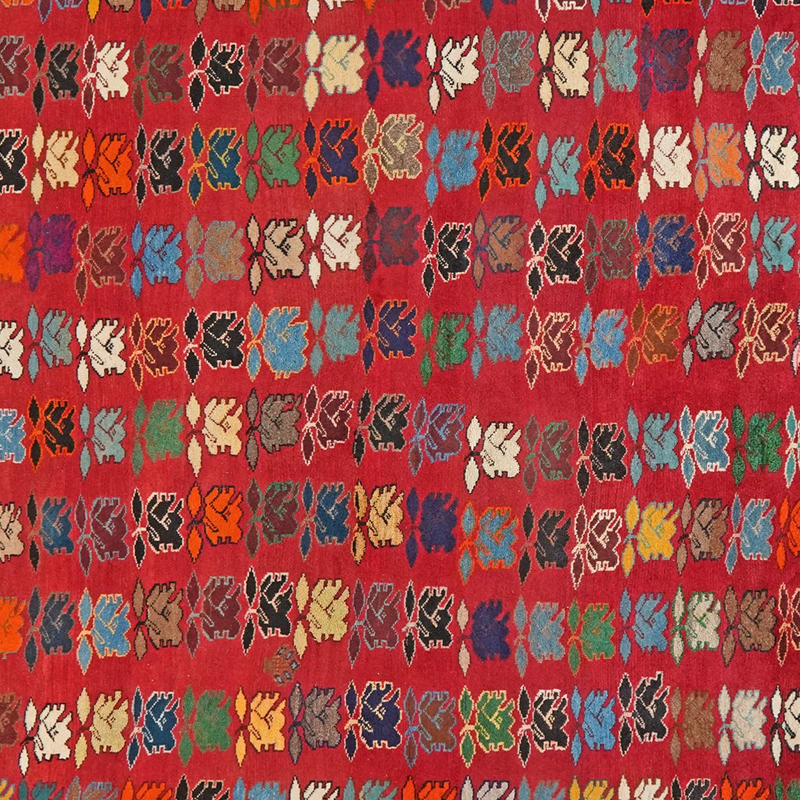 Gashgai — Hand-knotted, 243x347 cm, Red, 100% Virgin Wool | View 4
