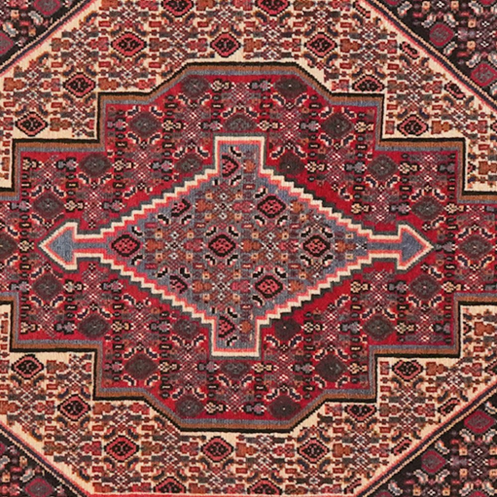 Senneh — Hand-knotted, 70x116 cm, Beige, 100% Virgin Wool | View 4