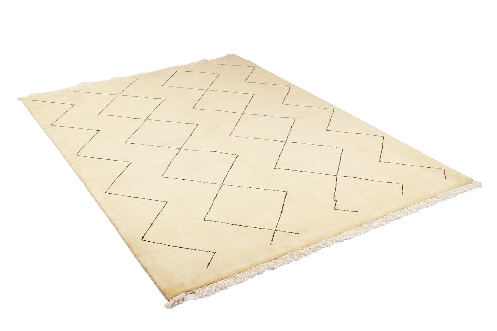 Gabbeh Basi — Hand-knotted, 148x203 cm, Beige, 100% Virgin Wool | View 4