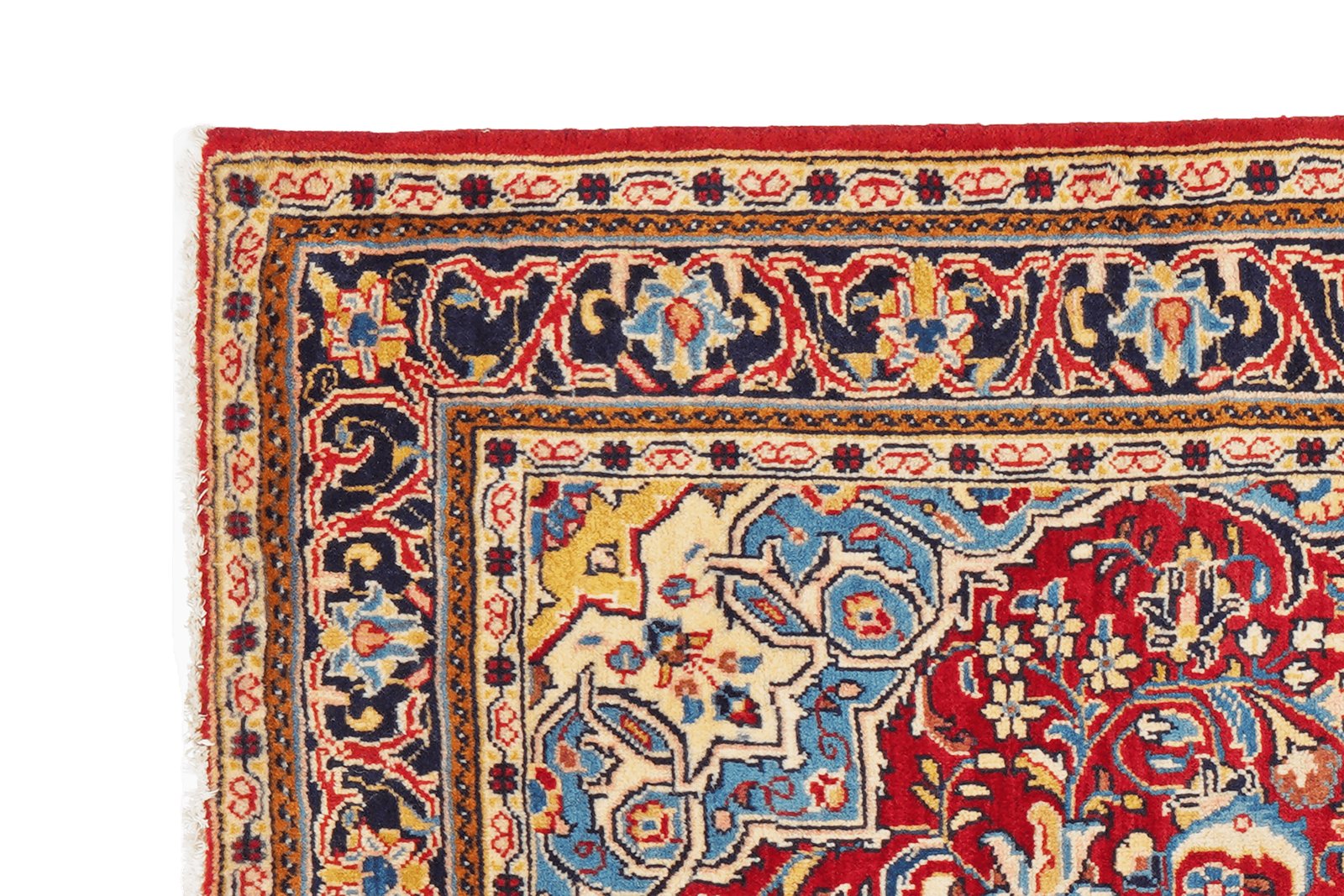 Sarough — Hand-knotted, 107x163 cm, Red, 100% Virgin Wool | View 3