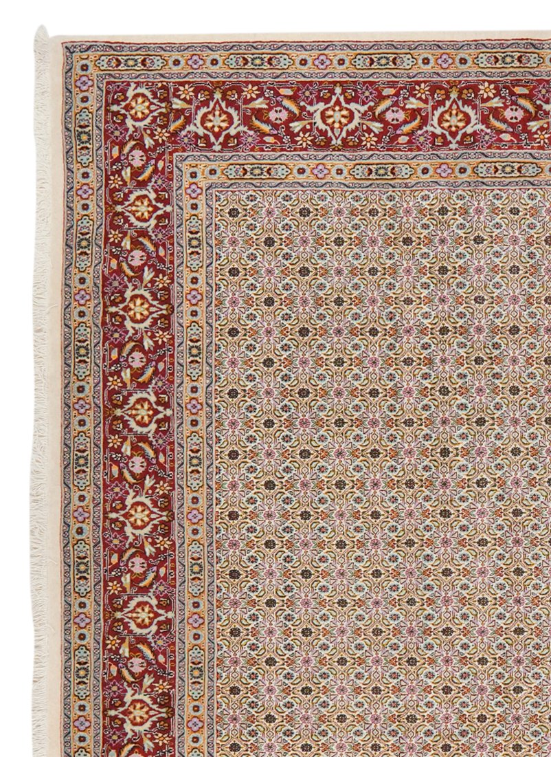 Moud Mahi — Hand-knotted, 243x348 cm, Beige, 100% Virgin Wool | View 3
