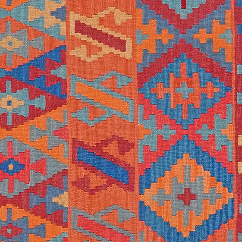 Kelim Gashgai — Handmade, 82x296 cm, Multicolor, 100% Virgin Wool | View 4