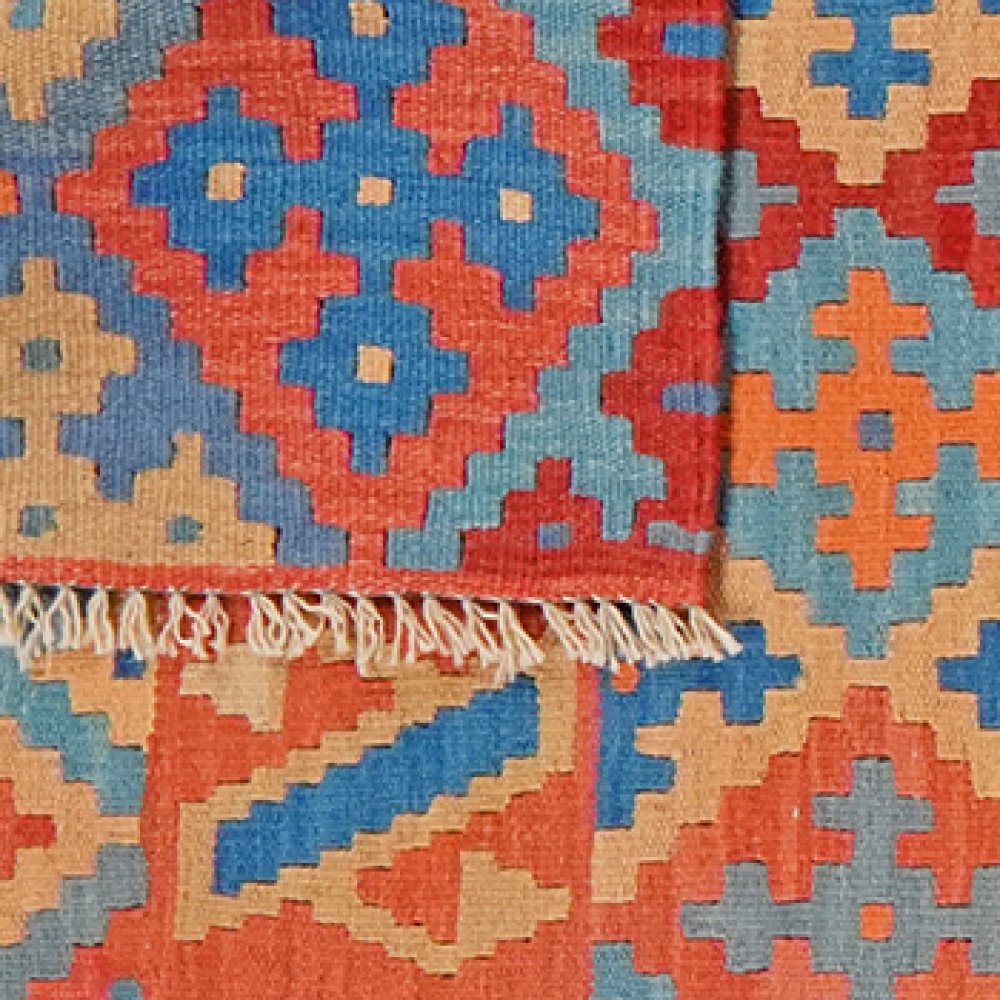 Kelim Gashgai — Handmade, 82x296 cm, Multicolor, 100% Virgin Wool | View 6