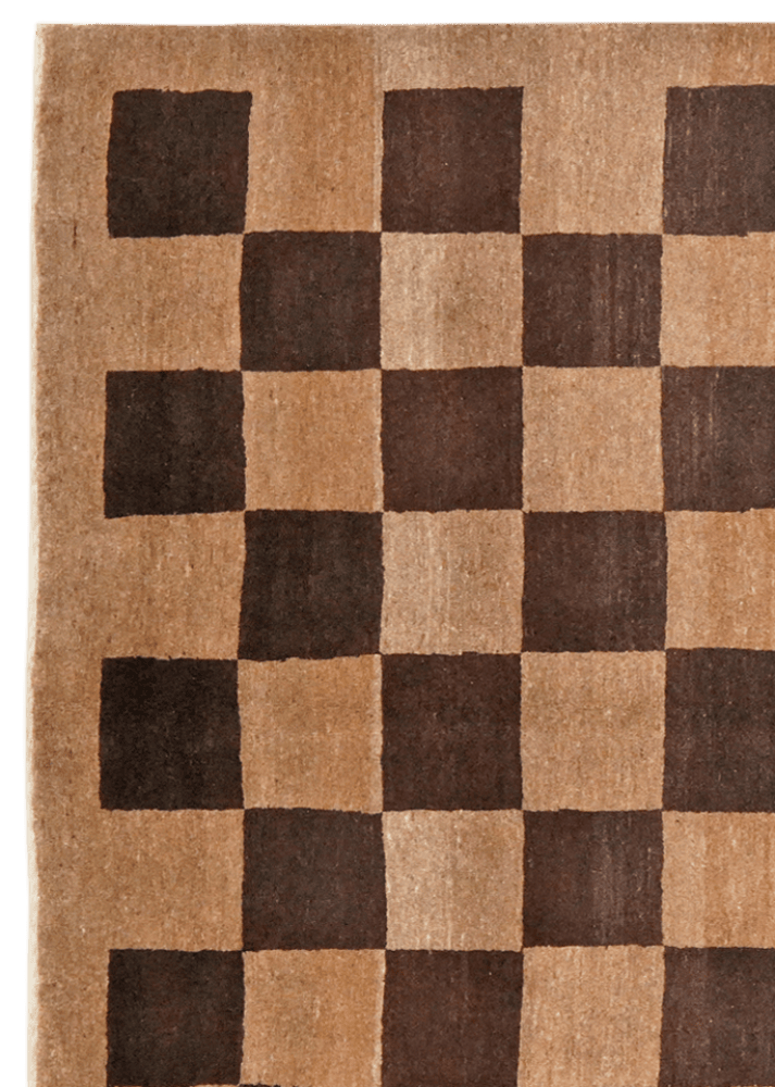 Rizbaf — Hand-knotted, 148x206 cm, Brown, 100% Virgin Wool | View 3