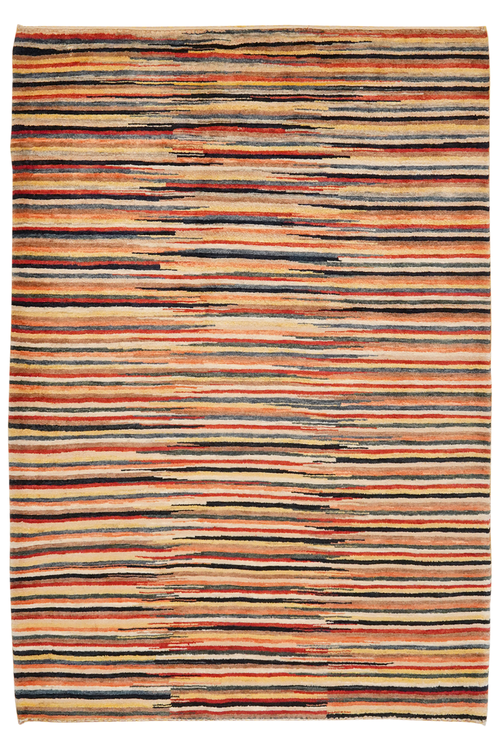 Rizbaf — Handgefertigt, 183x126 cm, Bunt, 100% Virgin Wool | Main view
