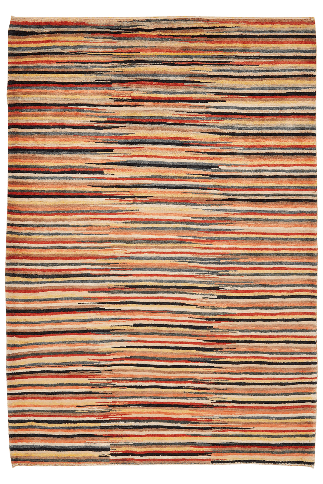 Rizbaf — Hand-knotted, 126x183 cm, Multicolor, 100% Virgin Wool | Main view