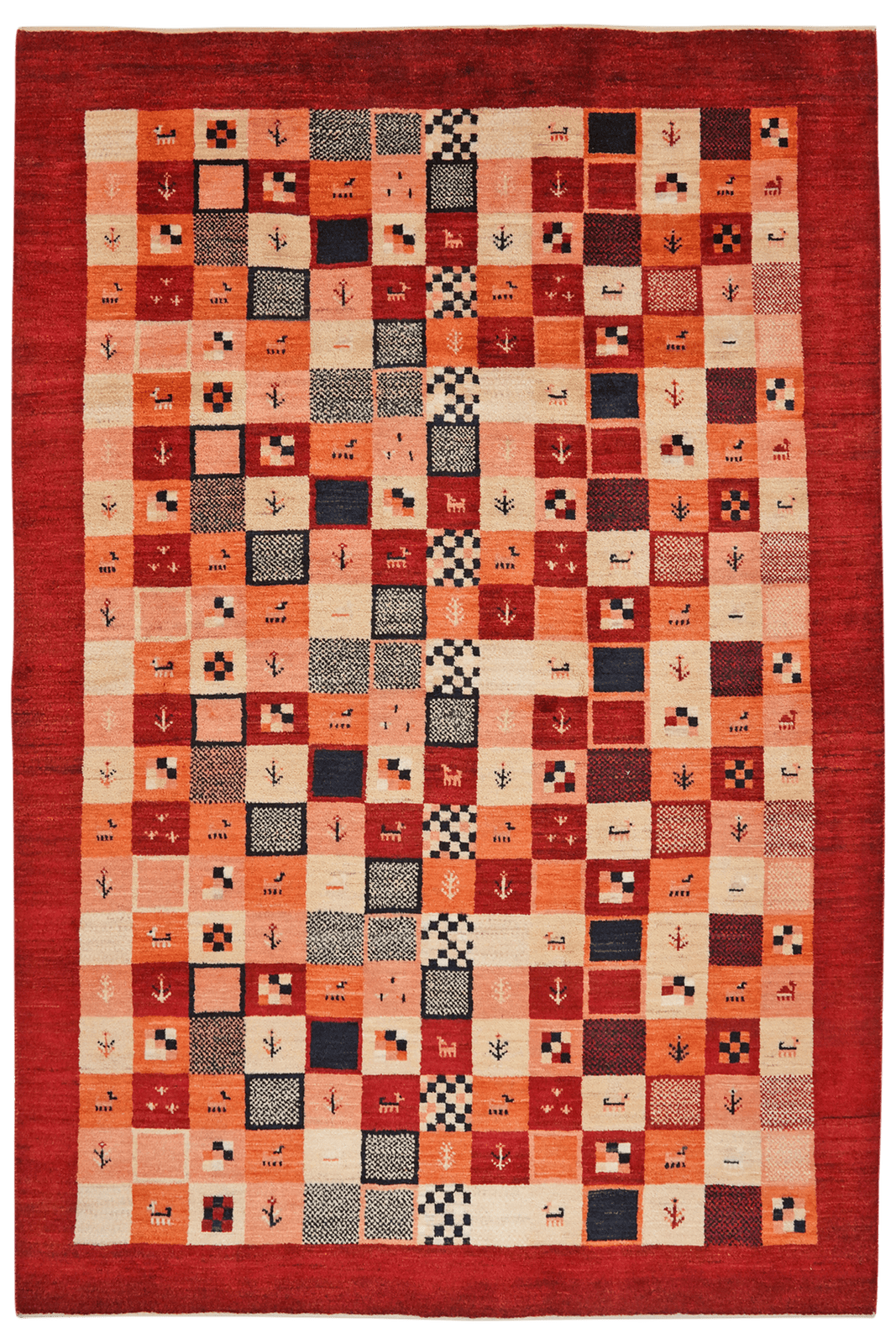 Rizbaf — Hand-knotted, 159x236 cm, Multicolor, 100% Virgin Wool | Main view