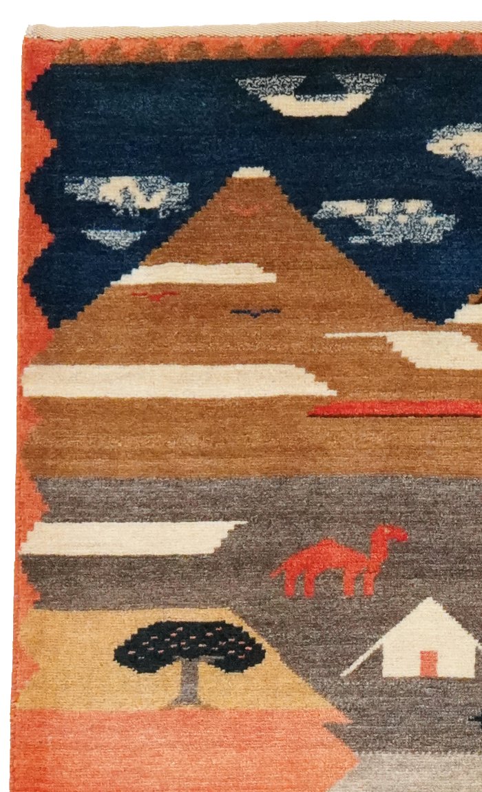 Rizbaf — Hand-knotted, 105x155 cm, Multicolor, 100% Virgin Wool | View 3
