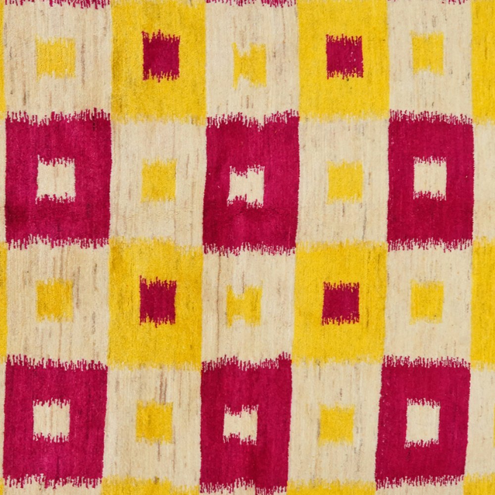 Rizbaf — Hand-knotted, 144x207 cm, Yellow, 100% Virgin Wool | View 4