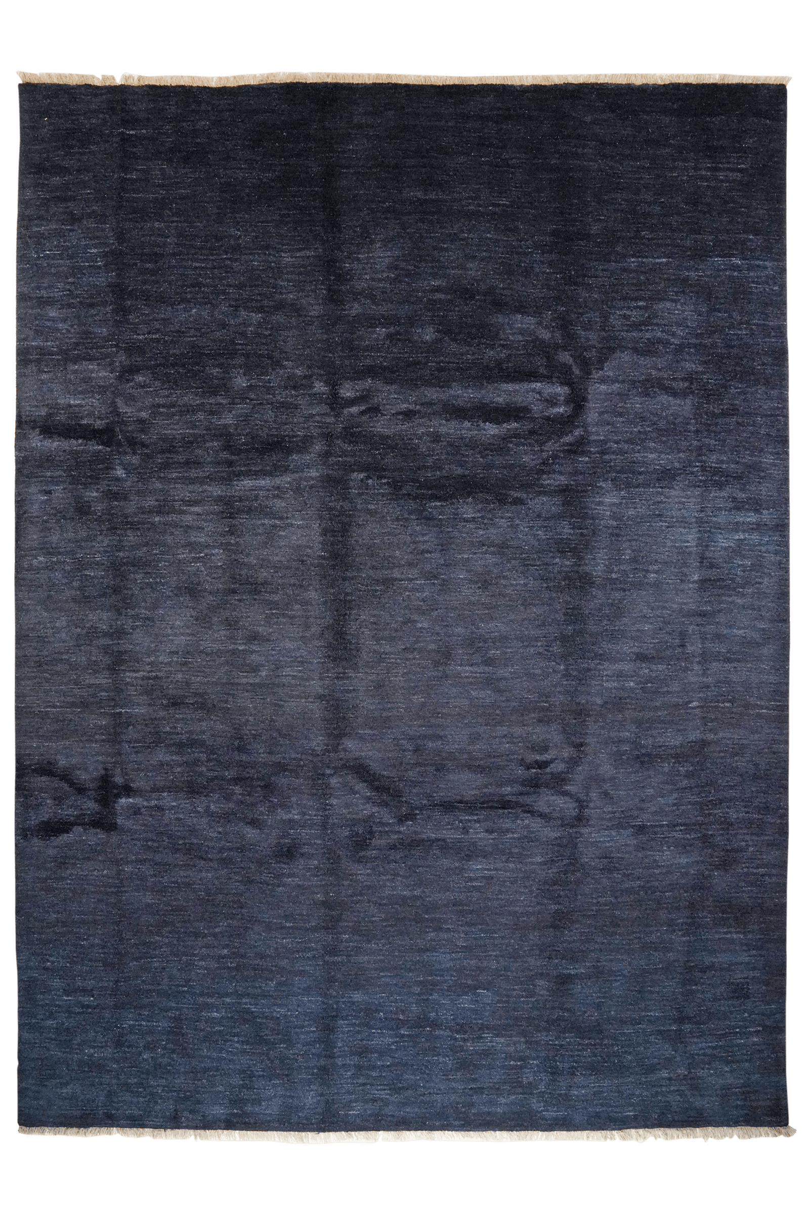 Gabbeh — Hand-knotted, 266x362 cm, Blue, 100% Virgin Wool | Main view