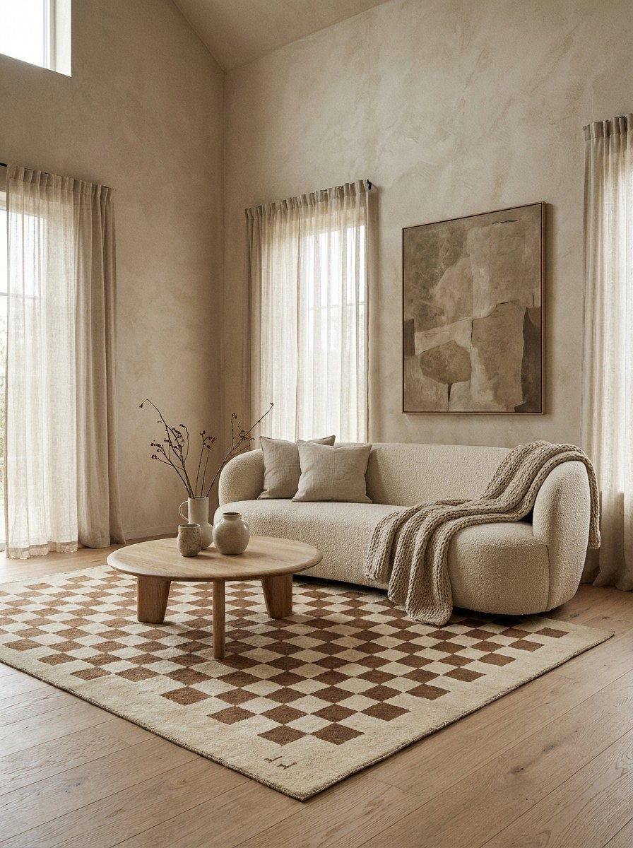 Rizbaf — Handgefertigt, 230x178 cm, Bunt, 100% Virgin Wool | Detail view