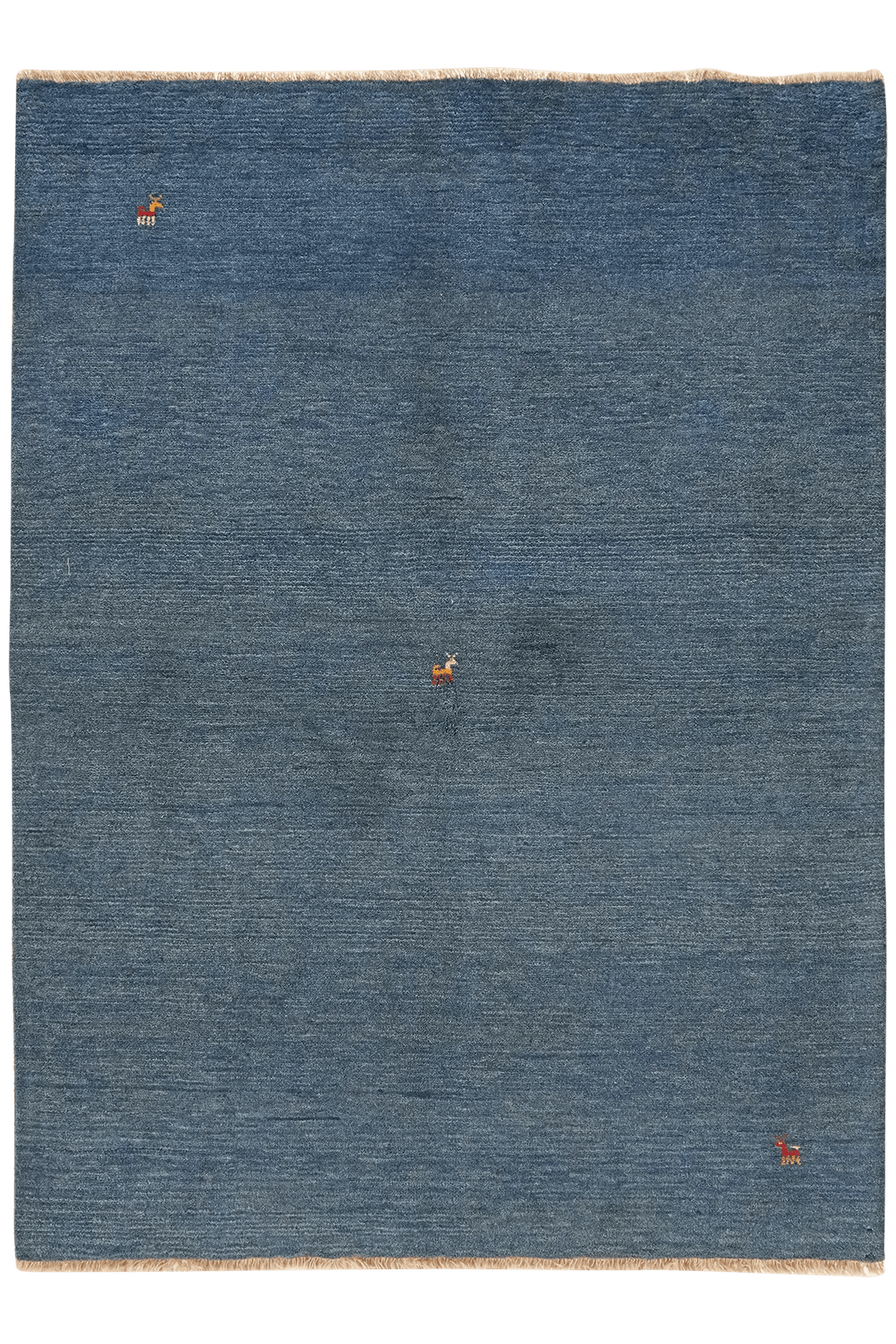 Gabbeh — Hand-knotted, 153x208 cm, Blue, 100% Virgin Wool | Main view