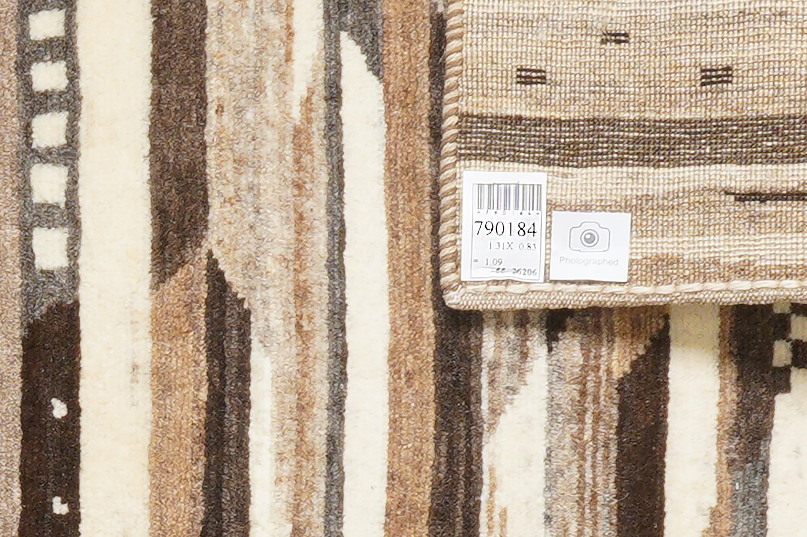 Rizbaf — Hand-knotted, 83x131 cm, Beige, 100% Virgin Wool | View 6