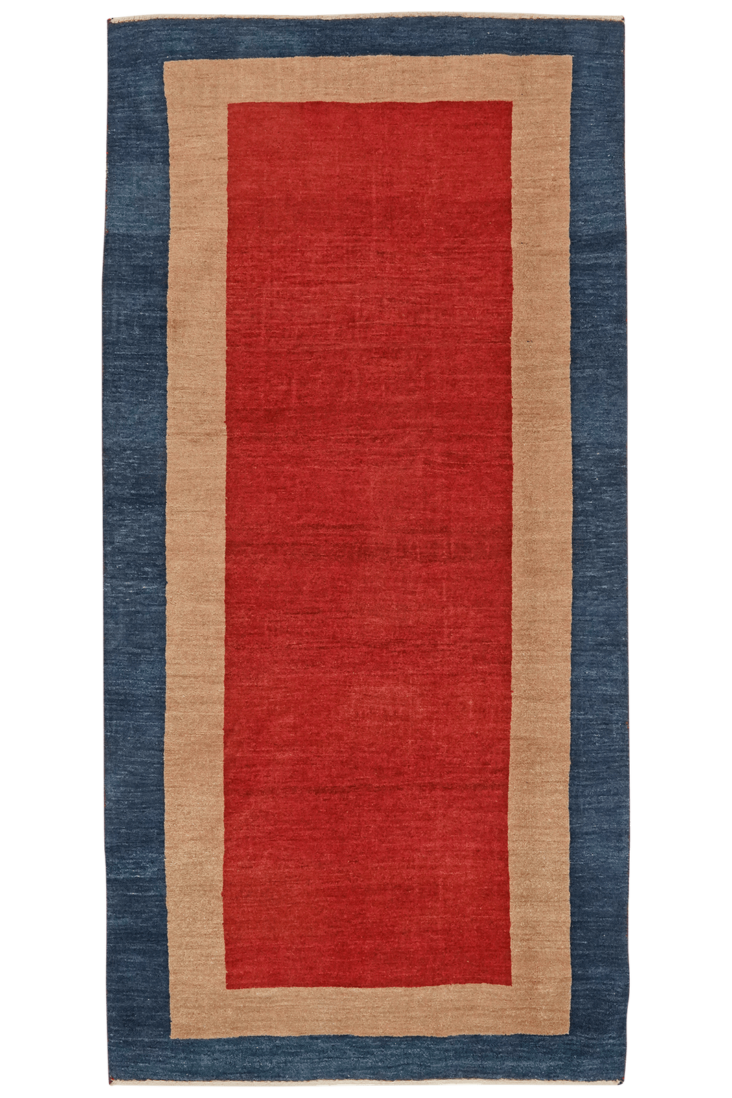 Rizbaf — Hand-knotted, 103x212 cm, Red, 100% Virgin Wool | Main view
