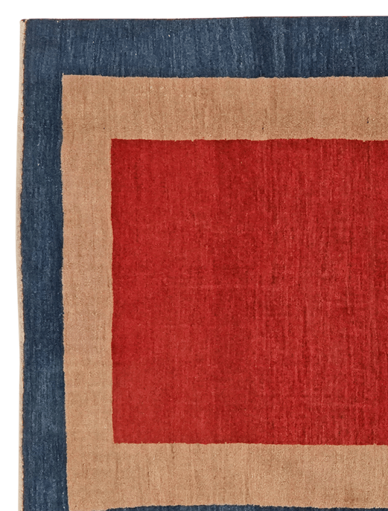 Rizbaf — Hand-knotted, 103x212 cm, Red, 100% Virgin Wool | View 3