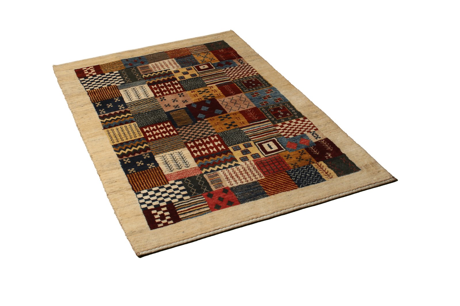 Rizbaf — Hand-knotted, 99x147 cm, Multicolor, 100% Virgin Wool | View 4