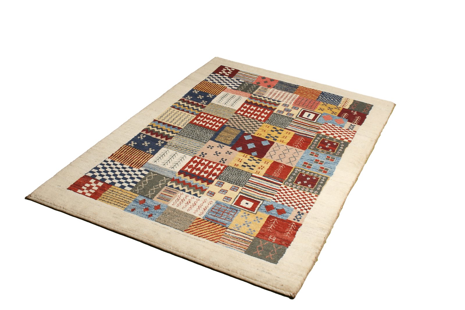 Rizbaf — Hand-knotted, 99x147 cm, Multicolor, 100% Virgin Wool | View 5