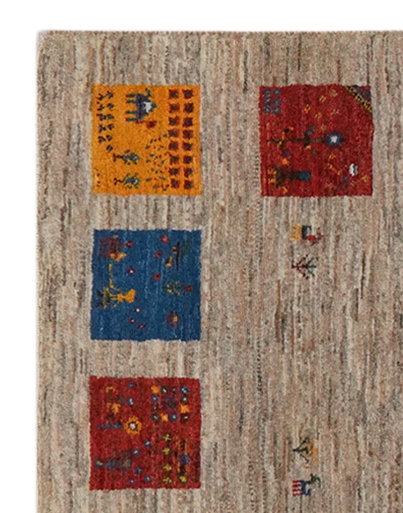 Rizbaf — Hand-knotted, 73x153 cm, Beige, 100% Virgin Wool | View 3