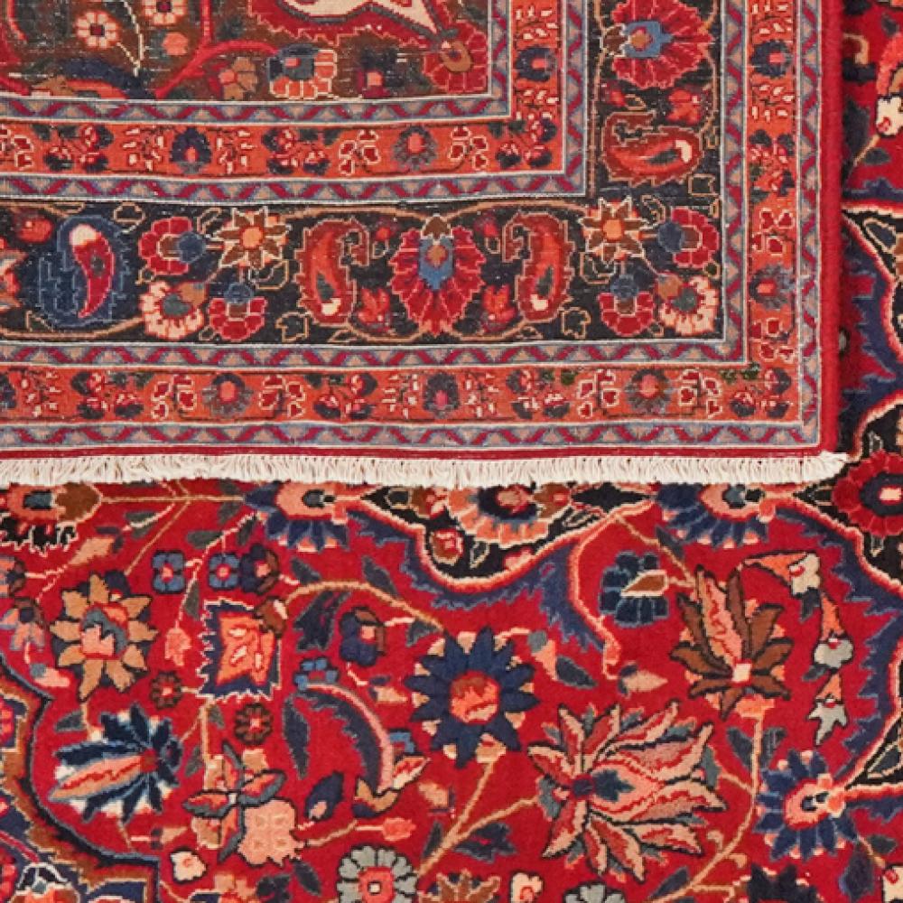 Moud — Hand-knotted, 202x290 cm, Red, 100% Virgin Wool | View 6