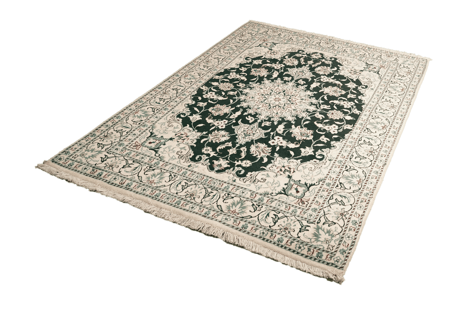 Nain 12La — Hand-knotted, 147x212 cm, Blue, 100% Virgin Wool | View 5