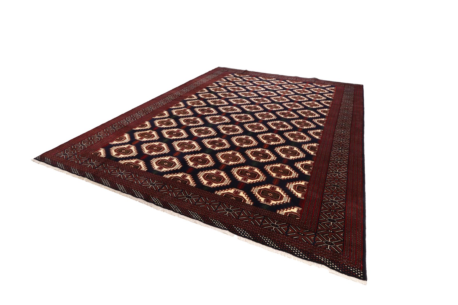 Turkman — Hand-knotted, 302x375 cm, Blue, 100% Virgin Wool | View 6