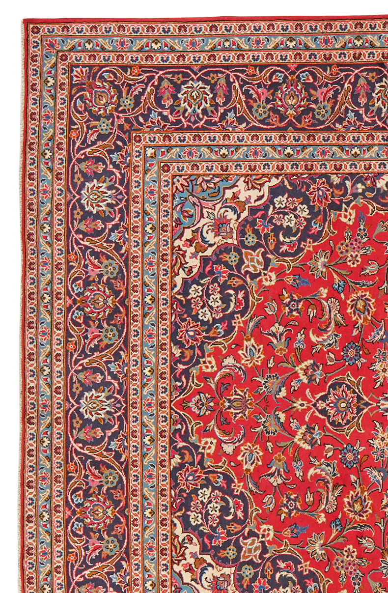 Ardakan — Hand-knotted, 243x343 cm, Red, 100% Virgin Wool | View 3