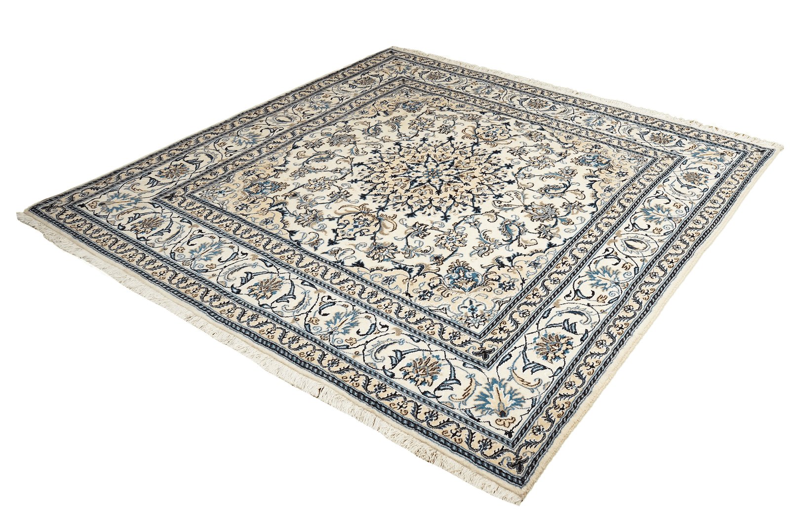 Nain 12La — Hand-knotted, 197x196 cm, Beige, 100% Virgin Wool | View 5