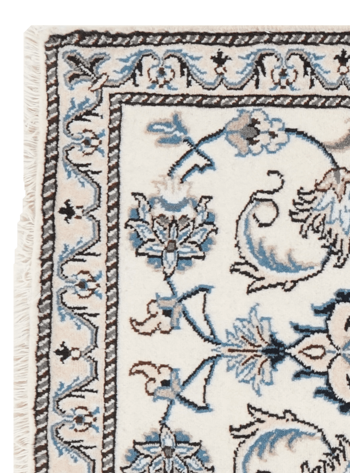 Nain 12La — Hand-knotted, 71x142 cm, Beige, 100% Virgin Wool | View 3