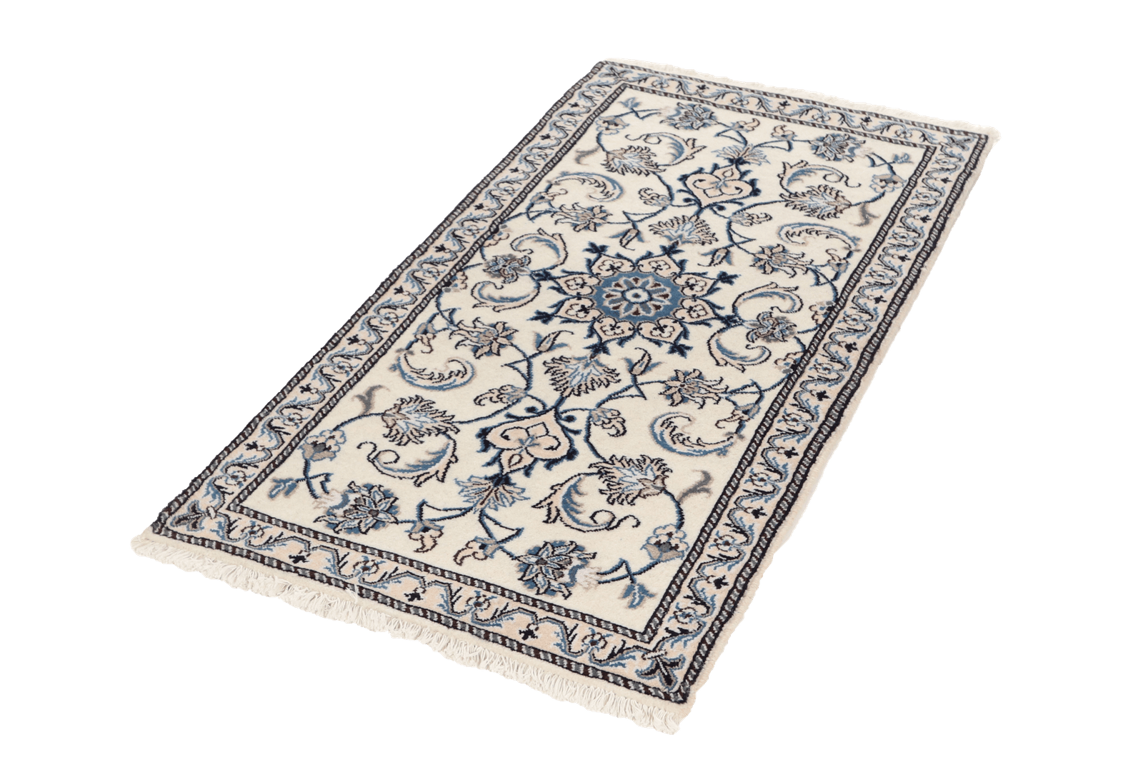 Nain 12La — Hand-knotted, 71x142 cm, Beige, 100% Virgin Wool | View 5