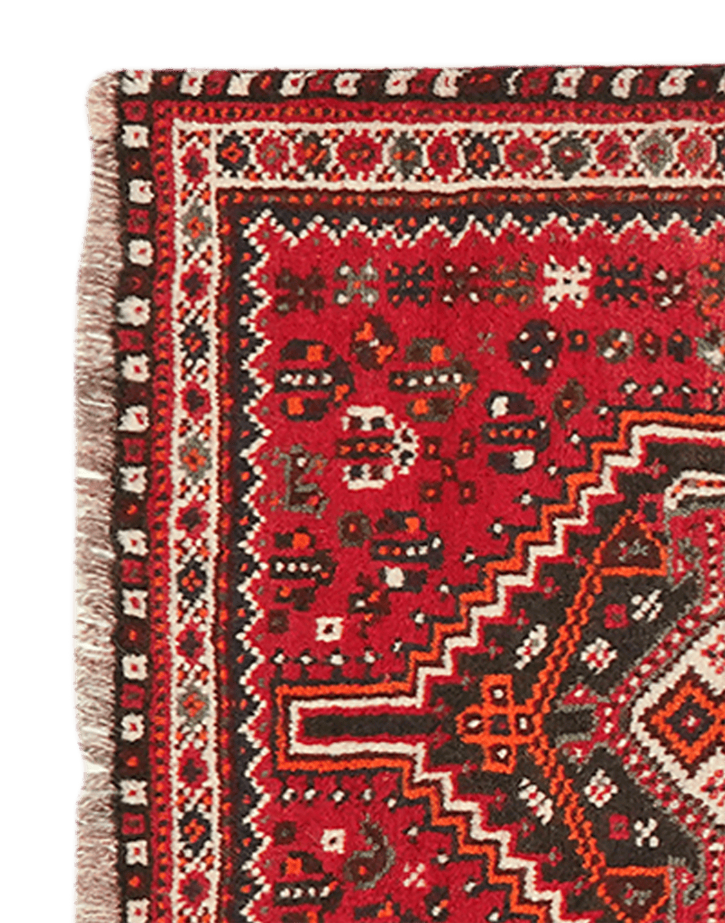 Shiraz — Hand-knotted, 82x129 cm, Red, 100% Virgin Wool | View 3