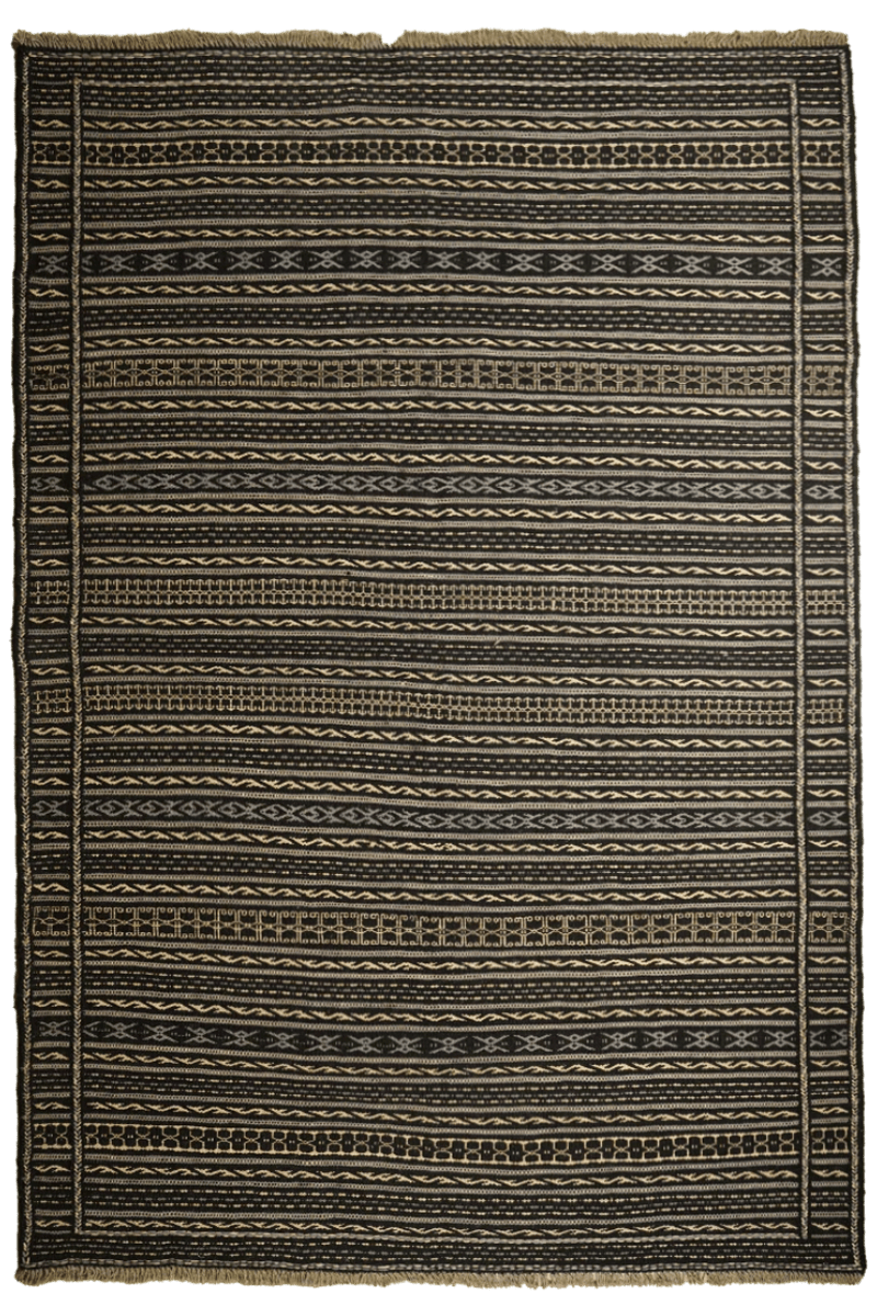 Kelim Kordi — Handmade, 169x247 cm, Beige, 100% Virgin Wool | Main view