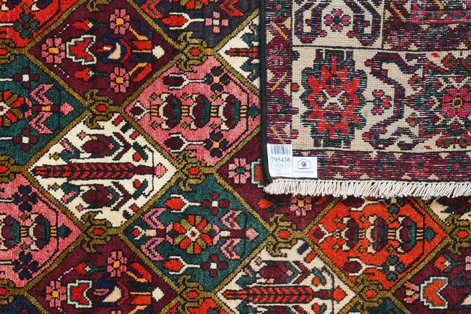 Bakhtiar — Hand-knotted, 205x307 cm, Multicolor, 100% Virgin Wool | View 6