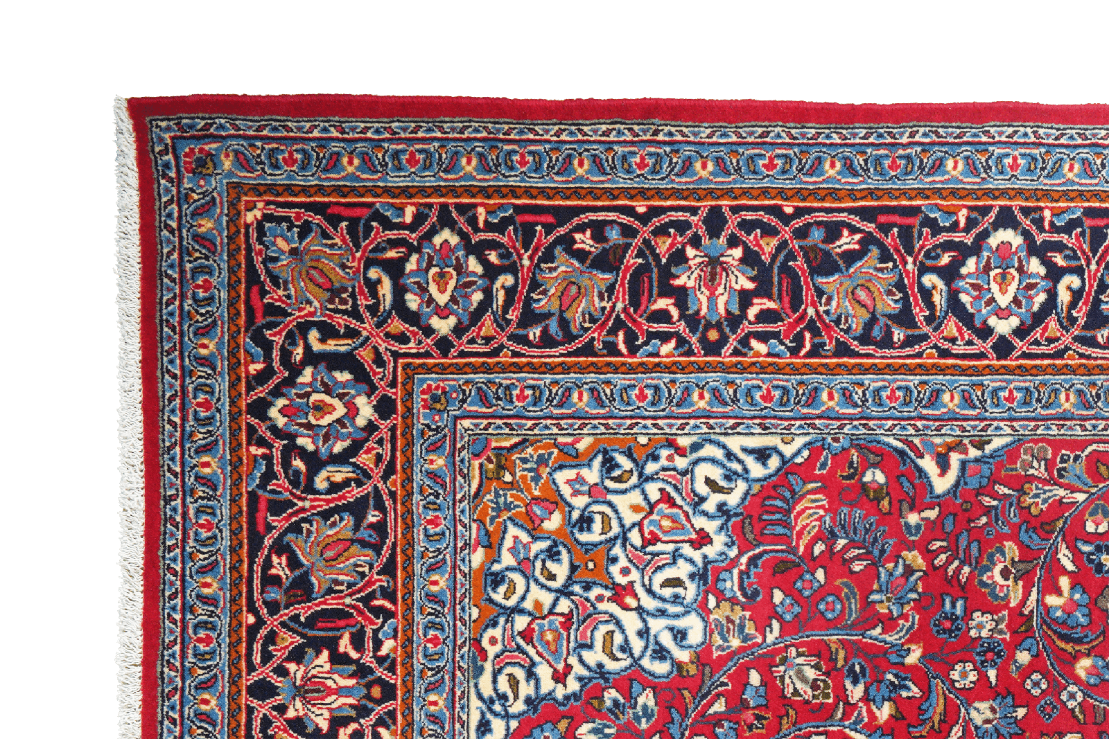 Sarough — Hand-knotted, 203x303 cm, Red, 100% Virgin Wool | View 3