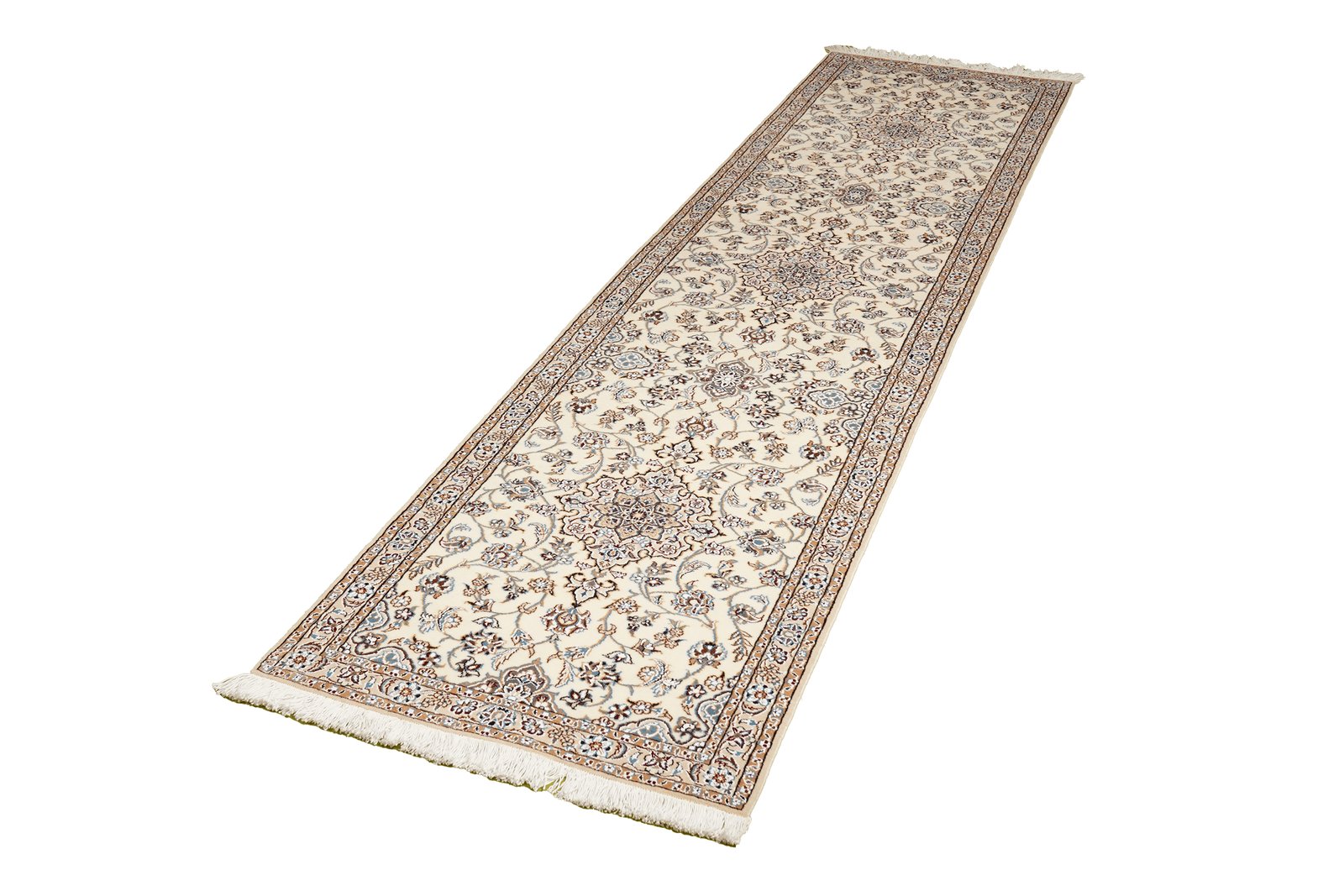 Nain 9La — Hand-knotted, 71x307 cm, Beige, 100% Virgin Wool | View 5