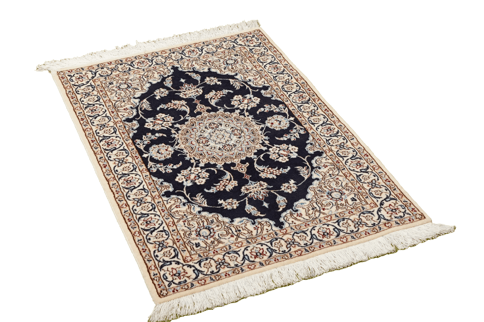 Nain 6La — Hand-knotted, 62x90 cm, Blue, 100% Virgin Wool | View 4