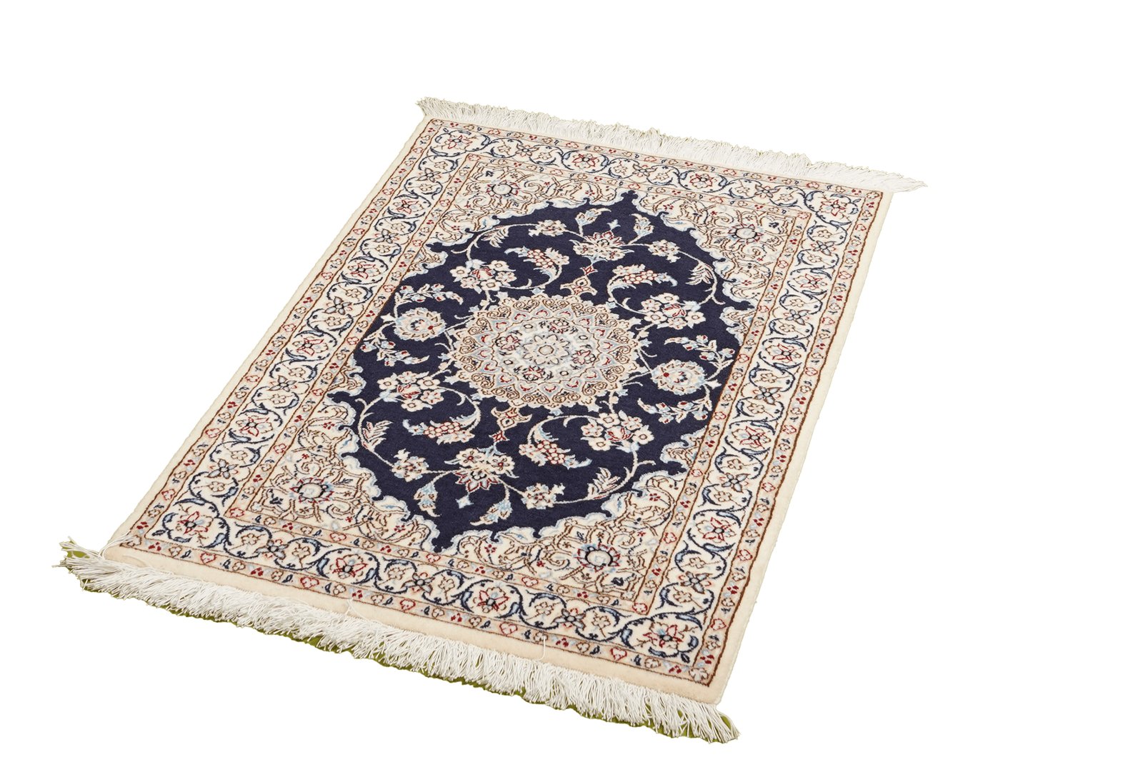 Nain 6La — Hand-knotted, 62x90 cm, Blue, 100% Virgin Wool | View 5