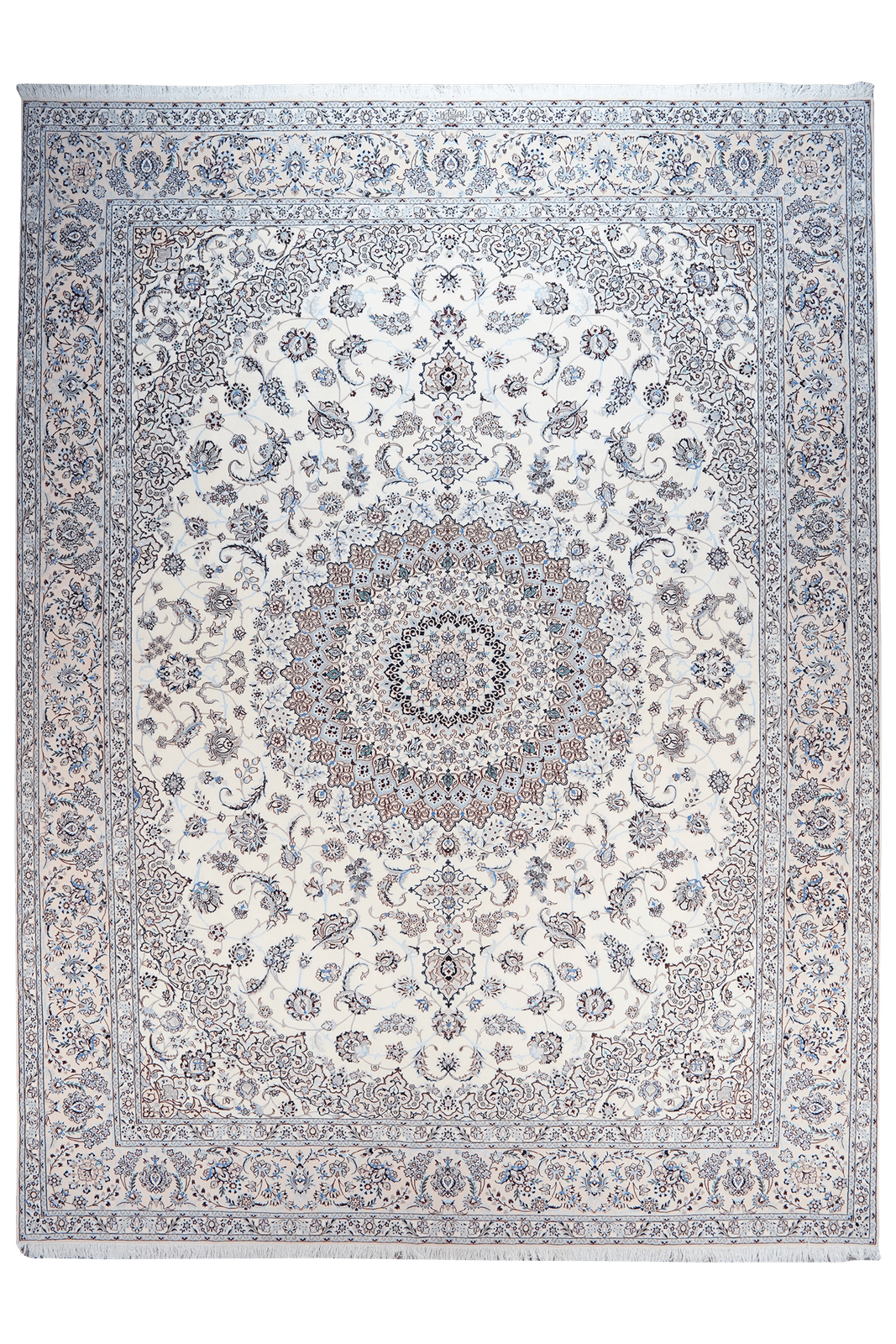 Nain 6La — Hand-knotted, 305x405 cm, Beige, 100% Virgin Wool | Main view