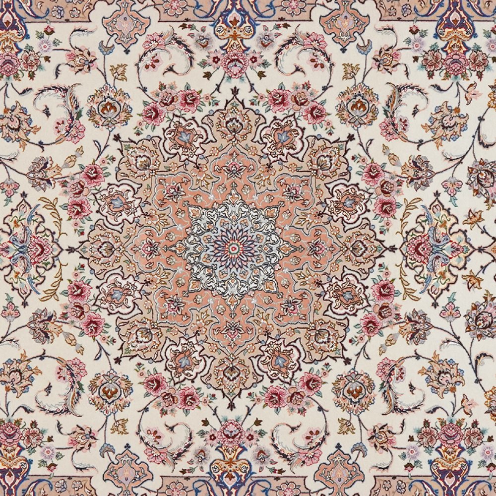 Isfahan — Hand-knotted, 208x305 cm, Beige, 100% Virgin Wool | View 4
